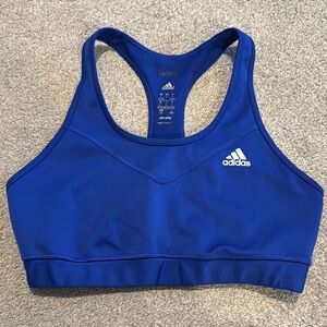 Adidas Blue Sports Bra Racerback Moisture-Wicking